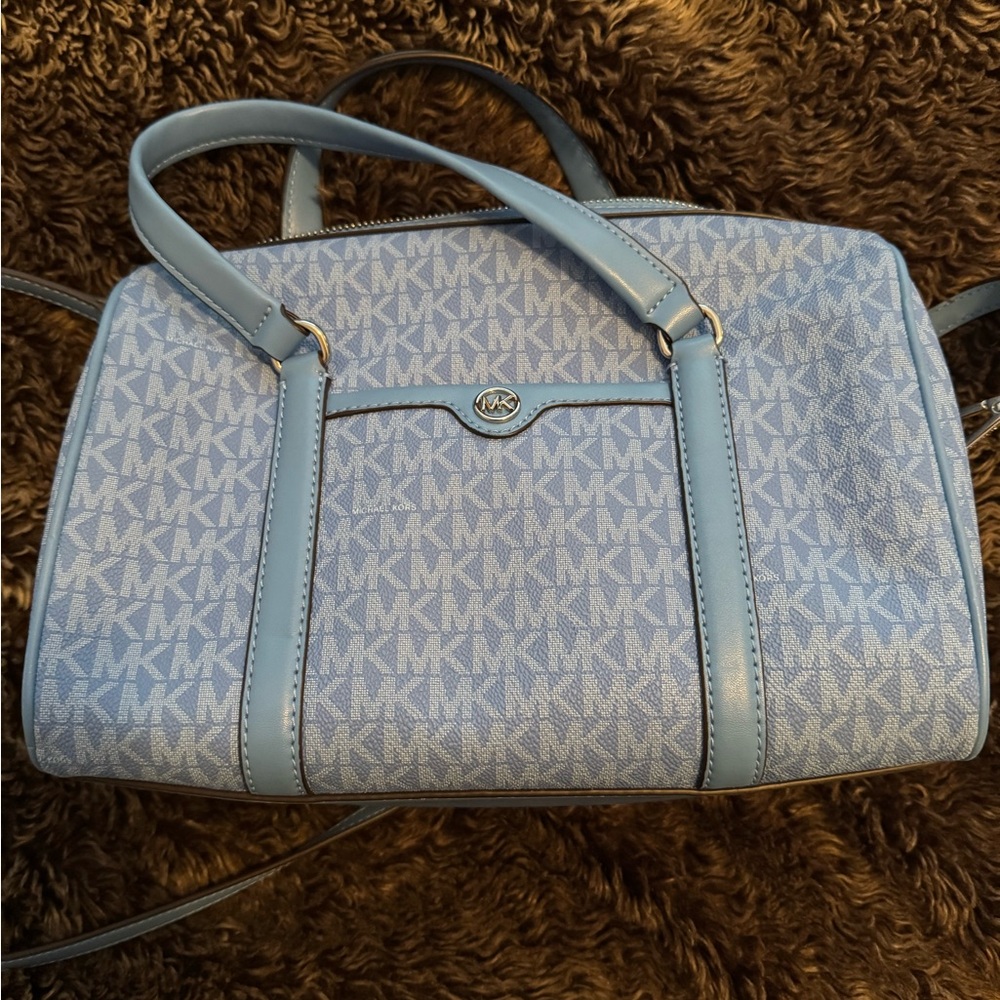 Michael Kors Blue Signature Tote Bag